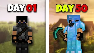 i Survived 50 Days in Hardcore Minecraft ( Hindi )