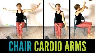 No Weights Seated Upper Body Cardio | Quick Arm Workout in a Chair!