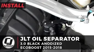 S550 Mustang EcoBoost Install:J&L Oil Separator Company 3.0 Black Anodized Driver Side Oil Separator