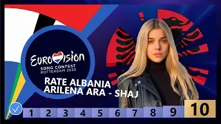 🇦🇱RATE ALBANIA - Arilena Ara - Shaj - Eurovision 2020