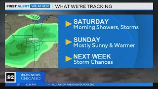 Chicago First Alert Weather: Showers and storms to start Saturday