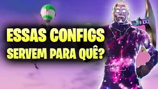 AS CONFIGS. QUE MUITOS NÃO SABEM! - Fortnite