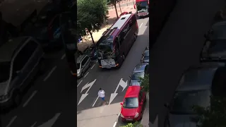 Manifestación Autobuses en Castelló