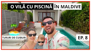 Turul unei VILE CU PISCINĂ de pe INSULA DHIGALI din MALDIVE  🏠🏝️ (Tururi de Cuiburi: EP. 8)