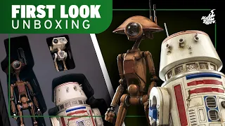 Hot Toys R5-D4, Pit Droid, & BD-72 Figure Unboxing | First Look