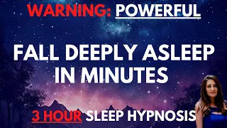 Sleep Hypnosis to Fall Deeply Asleep in Minutes (Sleep Meditation) - Dark Screen