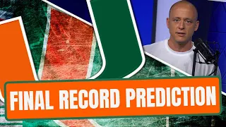 Josh Pate's Miami Win/Loss Predictions (Late Kick Cut)