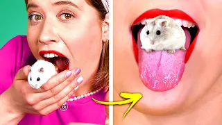 Funny Ways to SNEAK PETS Into the Movies! Sneak Food Anywhere! Funny Pet Pranks by Crafty Panda How