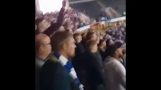 Sheffield Wednesday fans bouncing away at MK Dons 💙🤍🦉