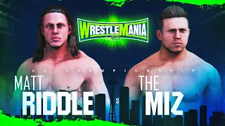 Matt Riddle vs The Miz (United Kingdom Championship Match) - WrestleMania Preview