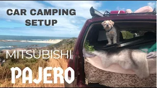 Car Camping Setup in a MITSUBISH PAJERO with Kristie