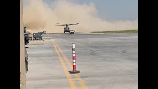 Military CH-47D Chinook - What a perfect Landing