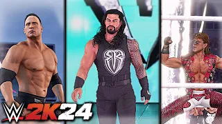 WWE 2K24 ALL NEW 40 Years of WrestleMania Entrances!