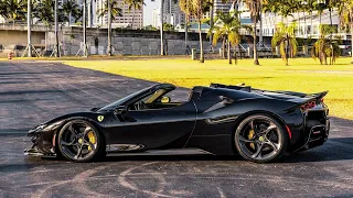 Sunrise in Miami with a Novitec Ferrari SF90 Spider