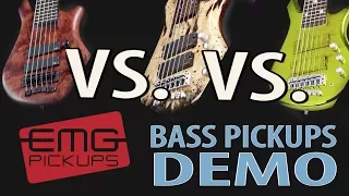 EMG Bass Pickups A/B Demo • Warwick Thumb Basses