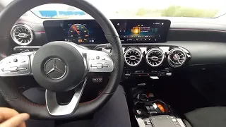 обзор в движении Mercedes CLA 200 . 2020г.