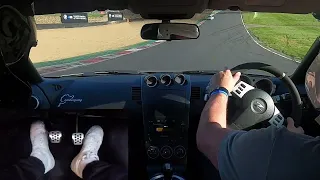 350z @ brands hatch ( foot cam ) 1st session