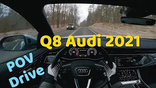 Audi Q8 2021 / 340hp (55 TFSI) / POV Test Drive