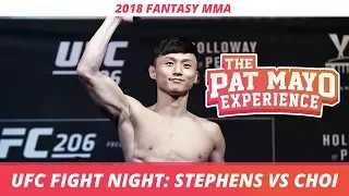 2018 Fantasy MMA: UFC St. Louis - Stephens vs Choi DraftKings Picks and Preview