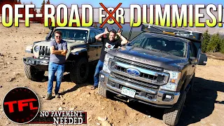 Ford Super Duty vs Jeep Gladiator: Can Any Dummy Go Off-road? No Pavement Needed Ep.9