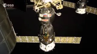 Night timelapse with Soyuz and aurora