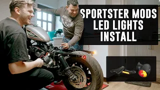 FITTING LED TAILLIGHTS AND TURN SIGNALS | Sportster Mods Ep 01