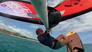 First ride and review of Cabrinha Mantis V3 Wing Foil Hawaii