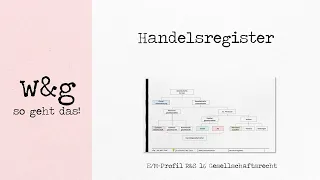 R&S 16 Gesellschaftsrecht - #1 Handelsregister