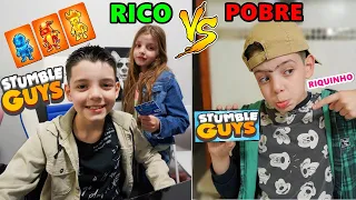 RICO VS POBRE JOGANDO STUMBLE GUYS