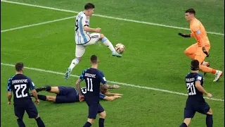 Julián Álvarez el Mundo Relato así su primer gol frente a Croacia