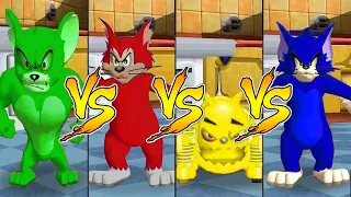 Tom and Jerry in War of the Whiskers Tom Vs Robot Cat Vs Monster Jerry Vs Butch (Master Difficulty)