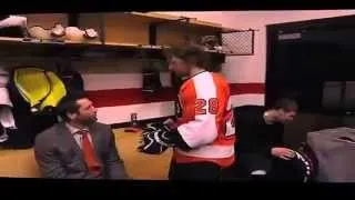 Flyers Locker Room Celebration