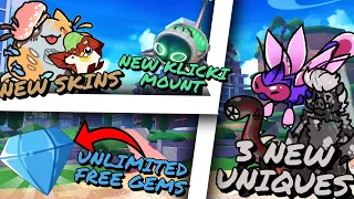 FREE UNLIMITED GEMS, 3 NEW Unique's, New Mount & More!! - Doodle World