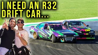 Drifting this INCREDIBLE 350hp R32 Skyline Ft. NIGHTRIDE