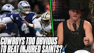 Are The Cowboys Too Obvious Of A Pick vs Very Injured Saints Team? | Pat McAfee Reacts