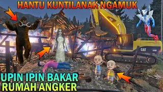 UPIN IPIN BAKAR RUMAH ANGKER, HANTU KUNTILANAK KEPANASAN - GTA 5 BOCIL SULTAN