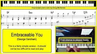 Embraceable You - solo jazz piano lesson