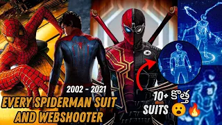 EVERY SPIDERMAN SUIT AND WEBSHOOTERS EXPLAINED | తెలుగు | #planetcinema #marvel #spiderman