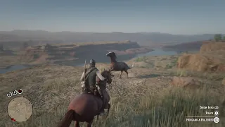 RDR2- Viking John breaks, bonds Hungarian Halfbred before breakfast at #1 horse spot,  Horseman 10