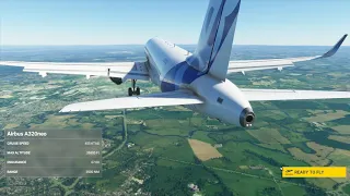 Microsoft flight Simulator Landing A320 at Egcc (Manchester Airport)