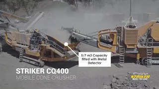 Striker CQ400 mobile cone crusher features and benefits