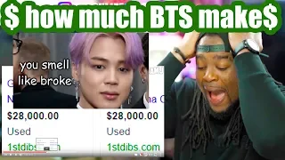 bts making people feel poor | how much money do they make?! Reaction!!!