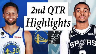 Golden State Warriors vs. San Antonio Spurs Full Highlights 2nd QTR | Nov 14 | 2022 NBA Season