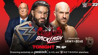 FULL MATCH —  Roman Reigns vs. Cesaro – Universal Championship Match : WrestleMania Backlash 2021