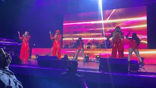 SWV performing at Summer Block Party Tour 2023 at YouTube Theater