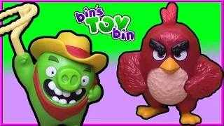THE ANGRY BIRDS MOVIE (2016) FULL SET | Happy Meal Review Time + Shout Outs | Bin's Toy Bin