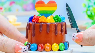 Amazing Miniature Chocolate Cake Decorating With M&M Candy | Mini Cake Decorating Ideas