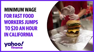 Minimum wage set to rise to $20 per hour for fast food workers in California