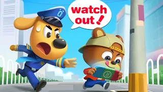 Be Careful When You Walk | Outdoor Safety Tips | Kids Cartoon | 🔍Police Cartoon | Sheriff Labrador