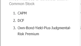 Cost of Capital